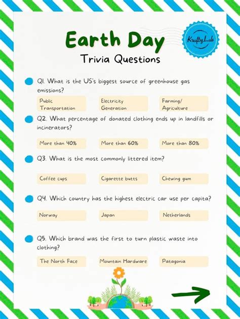 earth day quiz - day use rj